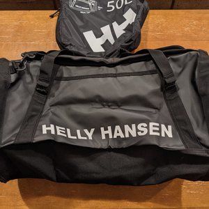 Helly Hansen 50L foldable duffel bag with backpack straps